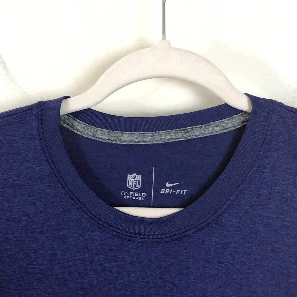 Nike Dri-Fit Baltimore Ravens NFL Football Short Sleeve T-Shirt Men's M Purple